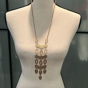 Stella Dot kimberly gold long necklace